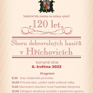 Oslavy 120 let SDH Hříchovice