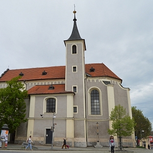 Domažlice - bývalý augustiniánský klášter a kostel Nanebevzetí P. Marie